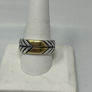Authentic David Yurman Mens Chevron Ring